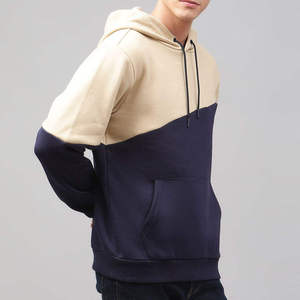Meilleur prix, produits phares : Sweat à capuche décontracté en molleton d'hiver 100 % coton, teint uni, coupe-vent et respirant, avec logo personnalisé - Product Image 3