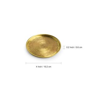 Pure Brass <b>Coasters</b> for Cups & Glasses Tea <b>Coasters</b> for Dining Table <b>Heat</b> Resistant Tableware for Hot Pots - Product Image 3