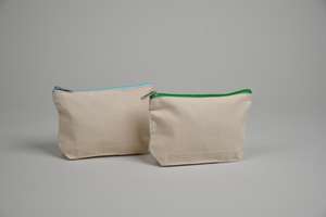 Custom Logo Blank DIY Canvas Waterproof Hanging Small Pencil Case <b>Makeup</b> Cosmetic Pouch Multi-Purpose Travel Zipper <b>Bag</b> Fashion - Product Image 2