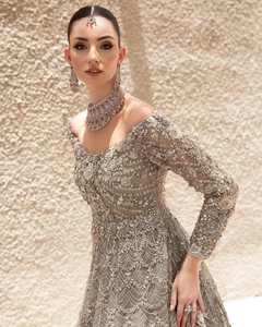 Vestido Maxi bordado con pedrería para bodas y eventos especiales de WS INTERNATIONAL - Product Image 3