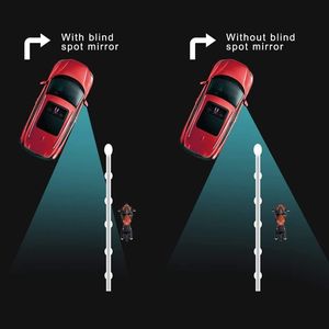 2 Pezzi Specchietti Retrovisori Laterali Convessi in Vetro HD da 2 Pollici, Angolo Ampio 360 Gradi, Alloggiamento in ABS per Auto e SUV, Specchietti Angolo Cieco - Product Image 2