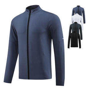 Wholesale Men Versatile <b>Jacket</b> Fitness Running Sports Top Gym <b>Workout</b> Lightweight Zip up <b>Jacket</b> With Zipper Pockets 2026 - Product Image 1