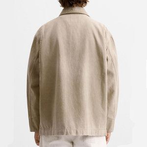 Veste en toile 100% coton pour homme, style streetwear, pour l'hiver et l'automne, veste d'extérieur à capuche, service OEM disponible - Product Image 2
