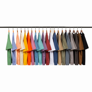 เสื้อยืดแขนสั้นผู้ชายผ้าเจอร์ซีย์ 240 กรัม พิมพ์โลโก้ตามสั่ง สีพื้น พิมพ์ลายนูน แห้งเร็ว และเป็นมิตรกับสิ่งแวดล้อม - Product Image 1