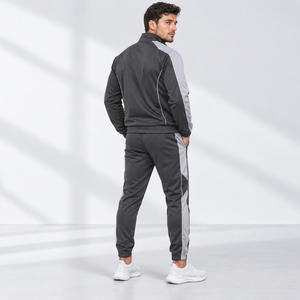 Men's Breathable Sporty Lightweight Tracksuit Set Full Length Zipper Front Customized Logo Regular Fit <b>Winter</b> <b>Wear</b> - Product Image 3