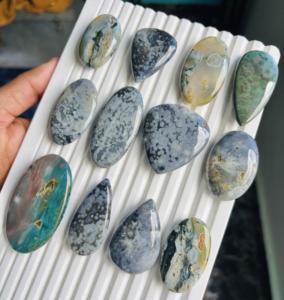Cabujones de Jaspe Oceánico 100% Natural de Excelente Calidad, Gemas Sueltas Hechas a Mano en Formas y Tamaños Variados para Joyería, ASHU GEMS - Product Image 2