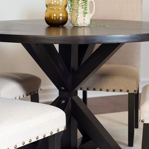 Set da Pranzo Elegante Mytzi 5 Pezzi, Tavolo con Sedie a Schienale Incrociato per una Sala da Pranzo Moderna - Product Image 4