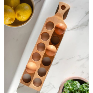 ชั้นวางไข่ไม้ 12 ช่อง สำหรับจัดเก็บในครัว ที่วางไข่แบบประหยัดและราคาไม่แพง - Product Image 1