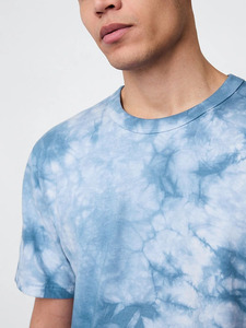 Camisetas Premium de Moda con Estampado Tie Dye, Estilo Vintage, Lavado Ácido, Cuello Redondo, Hip Hop, Algodón, Efecto Desgastado, Estilo Urbano - Product Image 3