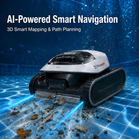 Z1PRO Premium Kabelloser Roboter-Poolreiniger für Eingelassene Pools Boden Wand Wasserlinie Reinigung Intelligente LiFi-Navigation