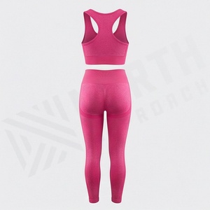 Conjunto de Yoga para Mujer con MOQ Bajo, Color Sólido Personalizado, Último Diseño, Ropa Deportiva para Gimnasio, Ropa de Entrenamiento al por Mayor - Product Image 2