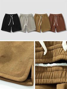 Pantalones Cortos de Algodón Oversize para Hombre 2026, Ecológicos, de Doble Cintura, Pierna Ancha, Holgados, Estilo Urbano Casual, Tipo Jogger - Product Image 3