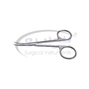 Curved Sharp Tip Surgical Scissors Ophthalmic Microsurgical Instrument Stainless Steel Eye Surgery Tool By <b>Blush</b> Surgical - Product Image 1