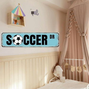 CIFbuy Targhe in Metallo Vintage, Poster Calcio, Decorazioni per Camera da Letto, Regali di Compleanno per Uomini - TikTok per Servizio Ritiro Temu - Product Image 4