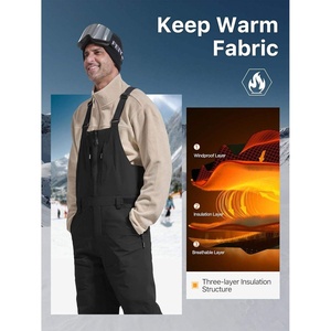 Vêtement de ski et de snowboard unisexe personnalisable, imperméable, respirant, coupe-vent -Tex 10 000 mm, évacuation de l'humidité, grande taille, doublure polaire isolante - Product Image 3