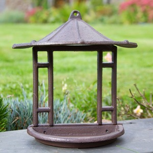Decorative <b>Metal</b> Bird Feeding Station Hanging Outdoor <b>Garden</b> Home Decor - Product Image 2