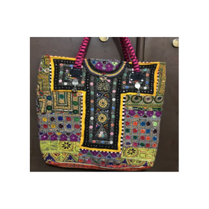 Sac fourre-tout Banjara fait main, style ethnique brodé bohème, sac à bandoulière pour femmes, usage quotidien - Product Image 5