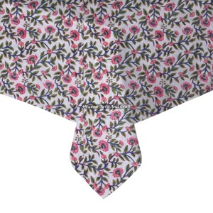 Mantel de Algodón Exclusivo con Estampado Artesanal para Mesa de Cocina, Comedor o Cafetería, Decoración para Mesa Cuadrada - Product Image 6