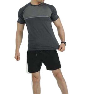 Ensemble personnalisé pour homme : T-shirt à épaules tombantes et short, 100 % coton, coupe courte et ample, en tissu tricoté épais - Product Image 2