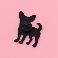 Broche en émail géométrique animale, motif chien coloré, épinglette pour sac à dos, accessoires vestimentaires, bijoux de mode, cadeaux pour amis