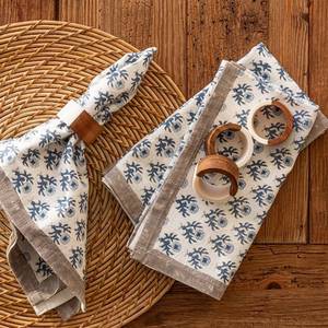 New Style Wood Resin Napkin Ring Tableware Decor <b>Epoxy</b> Resin Napkin Ring Modern Style factory wholesale For Kitchen Hotel Use - Product Image 6