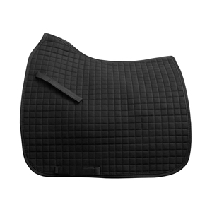 Tapis de selle de dressage blanc en coton avec doublure polaire et motif matelassé hexagonal pour l'équitation - Product Image 5