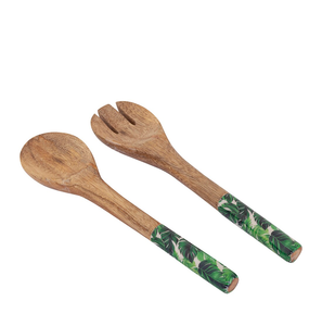 Cuchara de Madera con Diseño Floral Creativo, de Bajo Precio, para Servir Postres y Aperitivos, Ideal para la Mesa - Product Image 1