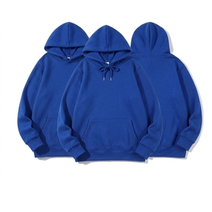 Sweat-shirts à capuche streetwear surdimensionnés personnalisés pour hommes, 430 g/m² épais, pull-over avec broderie 3D et imprimé renard argenté en fausse fourrure - Product Image 6