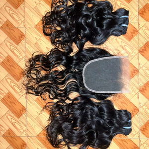 Paquetes de cabello crudo del sur de la India Cabello natural ondulado sin procesar de calidad superior - Product Image 1