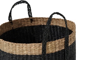 ตะกร้าใส่ของจากหญ้าทะเลทำจากเวียดนามตะกร้าใส่ของพร้อมที่จับสำหรับบรรจุในห้องครัวบรรจุอยู่ในกล่อง - Product Image 2