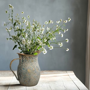 Jarrón de Metal Rústico de Diseño Moderno para Flores, Jarrón Vintage Tipo Jarra, Decoración de Mesa de Estilo Rústico para Cocina, Jarrón de Metal para Flores para Decoración del Hogar - Product Image 5