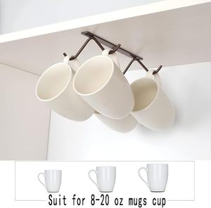 Support mural minimaliste en métal pour tasses de 8 à 20 oz – Conception durable pour la cuisine - Product Image 3