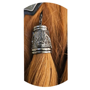 Sporran écossais en poils de cheval longs bruns (100% original) avec cantle uni, personnalisable pour la musique des Highlanders de Sutherland - Product Image 6