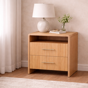 RIVEO RANGE Collection Rustic Design Contemporary Eco-Friendly Bedroom Furniture Bedside <b>Table</b> Wooden Nightstand - Product Image 1