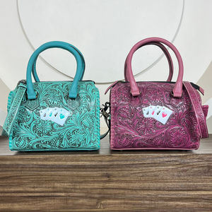 กระเป๋าเดินทางสะพายข้างหนังแท้แบบถือได้, กระเป๋าหนังใส่บัตรได้เยอะ - Product Image 4