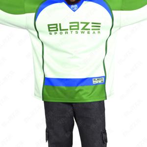 Blaze Fight Wear T-shirts pour hommes sur mesure Sublimation maillot de Hockey réversible hommes entraînement professionnel Polyester Hockey sur glace - Product Image 3