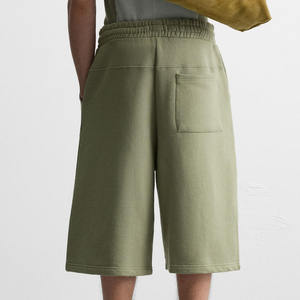 Pantalones Cortos de Algodón de Alta Calidad para Hombre, Estilo Urbano, Oversize, Corte Cuadrado, Cintura Elástica, 3 Bolsillos, Personaliza con tu Logotipo, Verano - Product Image 2