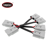 Câble de charge de batterie à courant élevé 7A/3.5A avec connecteurs fendus 2x50A, isolation PVC, cuivre nu AWG16, direct usine