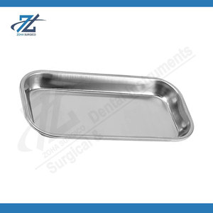 Plateau de rangement pour instruments chirurgicaux dentaires en acier inoxydable, plateau pour dispositifs médicaux de laboratoire, utilisation en clinique dentaire et laboratoire, fabriqué au Pakistan - Product Image 2