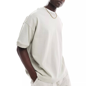 Camisetas de Algodón Unisex de Gran Tamaño con Efecto Desgastado y Agujeros, Estilo Vintage, para Hombre, las Más Vendidas - Product Image 2