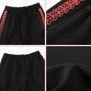 Conjunto de chándal de invierno personalizado con capucha, de algodón polar, con pedrería, estilo athleisure, oversize, grueso, streetwear, con corte acampanado - Product Image 5