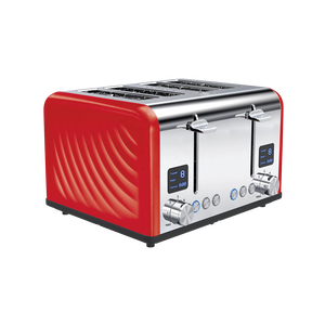 Chuyên nghiệp thép không gỉ 4-Slice nướng bánh mỳ tiết kiệm năng lượng hộ gia đình thương mại sử dụng thiết bị điện biến màu nâu hâm nóng - Product Image 3