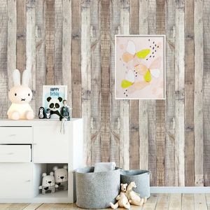 Papel Adhesivo Decorativo Vintage de 17.3'' x 200'' con Diseño de Madera, Vinilo Autoadhesivo para Paneles de Madera en el Hogar - Product Image 2