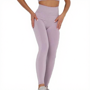 New Design <b>Plus</b> <b>Size</b> High Waist Elastic Waist Solid Color Women's Leggings Soft Gym Sport <b>Yoga</b> <b>Pants</b> Four-Way Stretch Seamless - Product Image 2