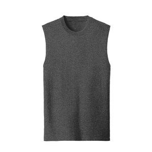 Chaleco sin mangas de algodón 100% de 250 GSM con logo personalizado al por mayor, estilo streetwear, peso pesado, vintage, con lavado ácido - Product Image 3