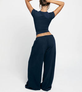 Hauts de sport courts pour femmes, séchage rapide, fitness, gym, super élastiques, col rond, t-shirt à manches longues, vêtements de sport - Product Image 2