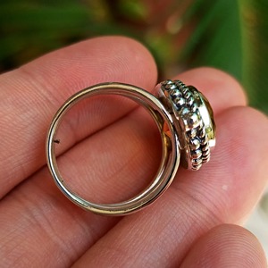 Citrine 925 Sterling Silver <b>Boho</b> Statement Promise <b>Ring</b> for Women Yellow Oval Gemstone November Birthstone Month - Product Image 6