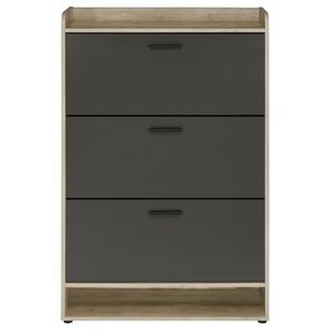 Kyla Grey 3-Tier Engineered Wood Shoe Rack Elegant and Practical Storage Solution - Product Image 5