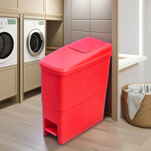 Foot Pedal Sanitary Waste Bin 21L ISO 22196 Certified Touch-Free Eco-Friendly PP ABS Modern Luxury Rectangular Design for - Product Image 2