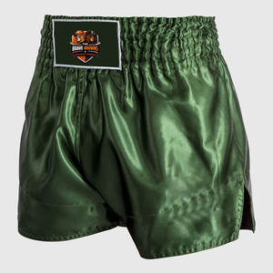 กางเกงมวยไทยผู้ชายดีไซน์ใหม่ล่าสุด คุณภาพสูง น้ำหนักเบา แห้งเร็ว ทนทาน ผลิตจากโพลีเอสเตอร์ 100% รับผลิตแบบ OEM ราคาถูก - Product Image 2